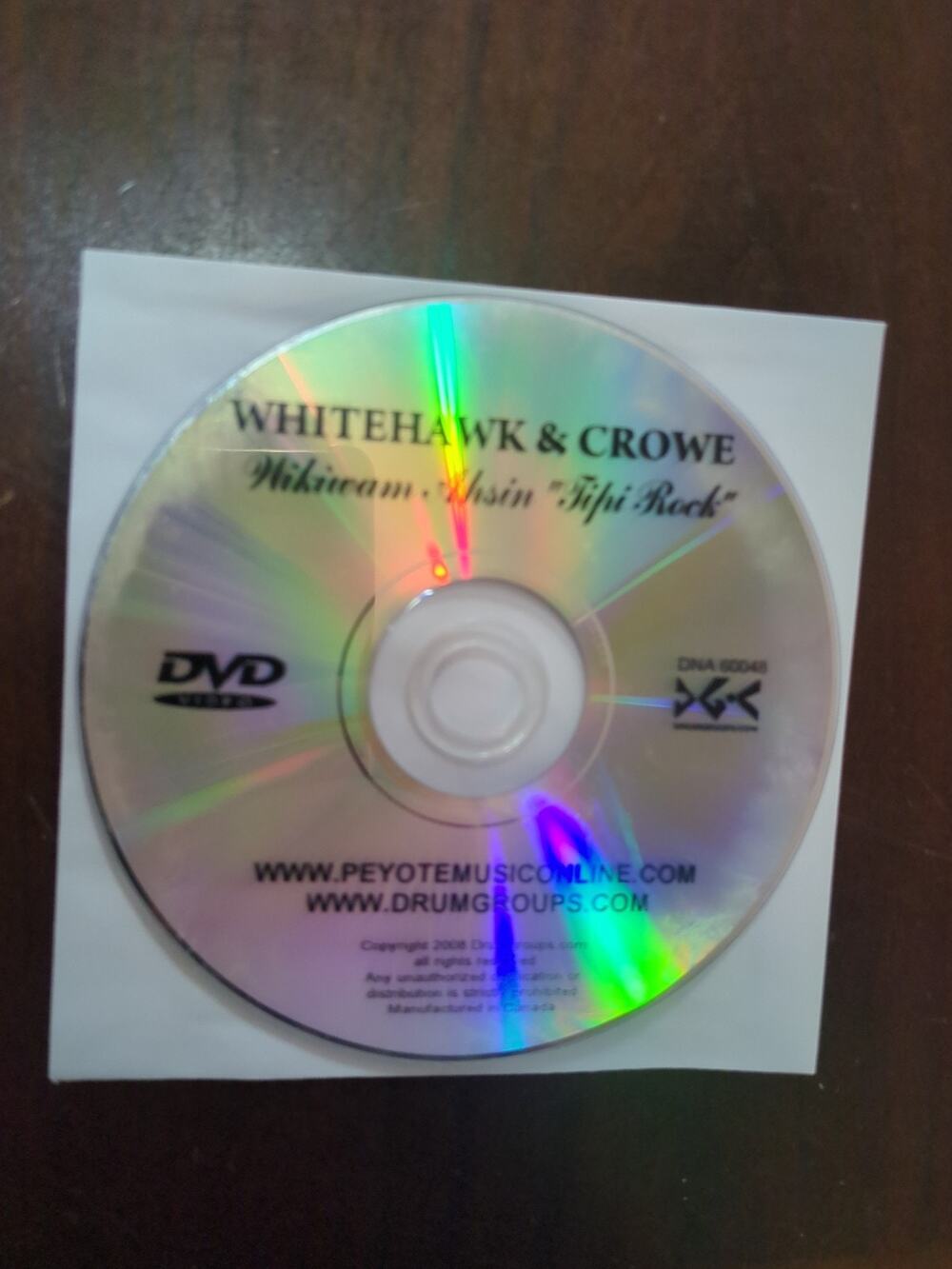 WHITEHAWK & CROWEWikiwam Ahsin "Tipi Rock" dvd